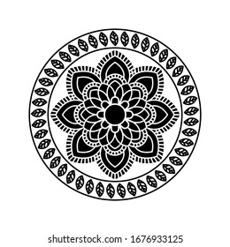 Abstract mandala graphic design. vector illustration