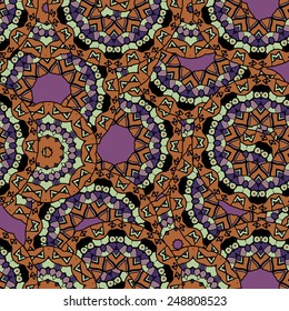 Abstract mandala kaleidoscope symmetrical colorful decoration vector wallpaper. Unusual motif.
