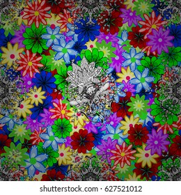 Abstract Mandala on a background. Vector illustration.