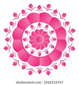 abstract mandala on white background. vector illustration
