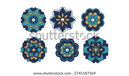 Abstract Mandala Orn clean modern vector