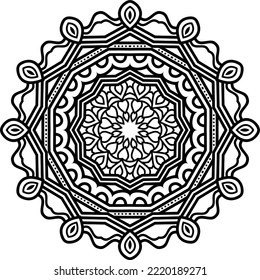 Abstract Mandala Pattern. Vector Illustration