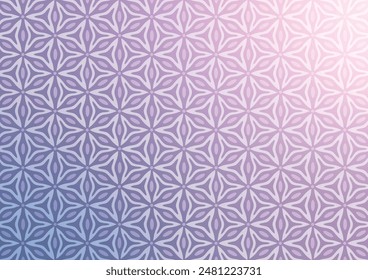 Abstract mandala purple flower pattern gradient background. vector illustration.