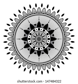 Abstract mandala tattoo