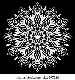 Abstract mandala. Vector background with a round pattern