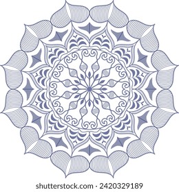 Abstract mandala vector decorative design element. Circular pattern in the form of a mandala.