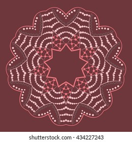Abstract mandala. Vector illustration