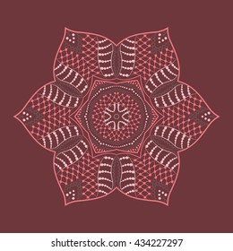 Abstract mandala. Vector illustration