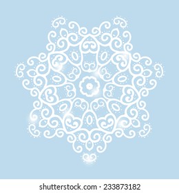 Abstract mandala. Vector illustration background.