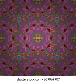 Abstract Mandala. Vector illustration. Islam, Arabic, Indian, turkish, pakistan, chinese, ottoman motifs. Oriental colored pattern on white background. Vintage decorative elements.