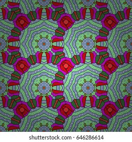 Abstract Mandala. Vector illustration. Vintage decorative elements. Islam, Arabic, Indian, turkish, pakistan, chinese, ottoman motifs. Oriental colored pattern on colorful background.