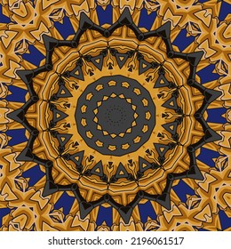 Abstract Mandala vintage indian textile ethnic seamless pattern ornamental