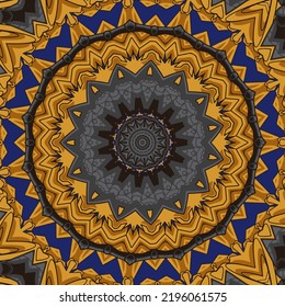 Abstract Mandala vintage indian textile ethnic seamless pattern ornamental
