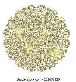 abstract mandala yoga pattern