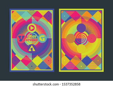 Abstract mandala yoga Poster template. Vector illustration.