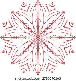 Abstract Mandela Design Style EPS