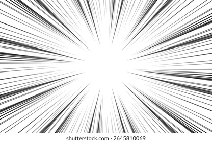 Abstract manga comic background with radial halftone. Pop art halftone texture background. Vector illustration.