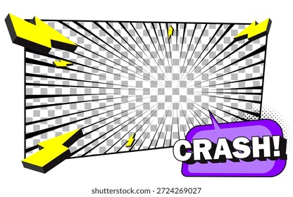 Fondo de cómic manga Abstractas con semitonos radiales. Fondo de textura de semitono de arte Pop. Ilustración vectorial.