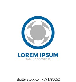 abstract manufacturing logo. vector. editable
