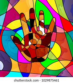 abstract many colored image