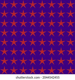 Abstract many stars illustration bright blue background vector. Stars pattern fabric, cover design, banner, packaging. Colorful american flag stars.