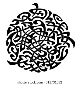 Abstract Maori styled vector tattoo pattern. Eps 8.