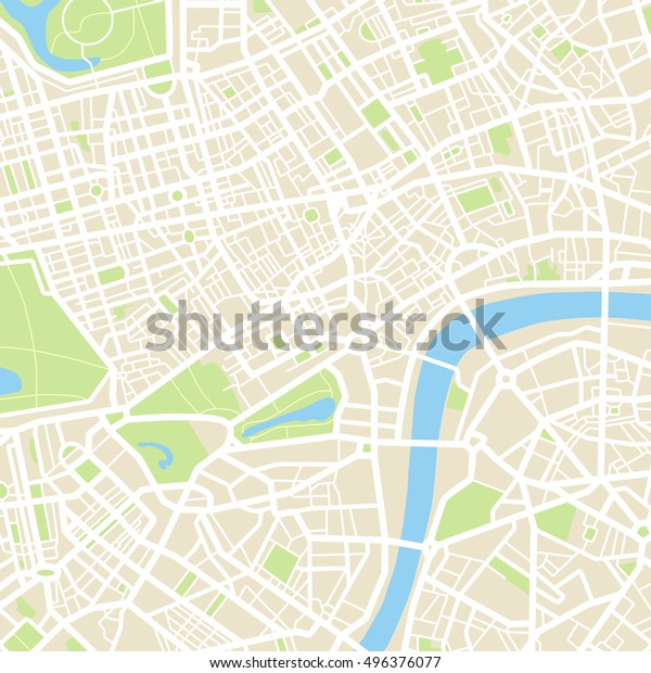 Abstract Map Stock Vector (Royalty Free) 496376077