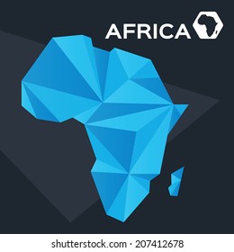 Abstract Map of Africa