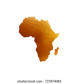 abstract map of Africa