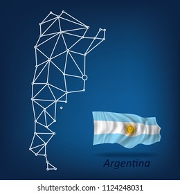 Mapa abstracto Argentina 