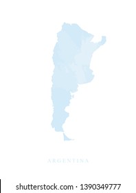 Abstract Map Argentina Vector