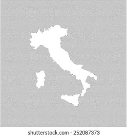 Abstract map of Italy
