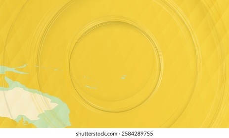 Abstract Map of Kiribati and Surrounding Regions with Circular Patterns. Vibrant Abstract Map.