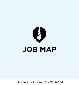 abstract map logo. work icon