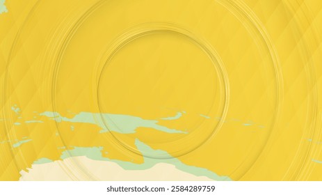 Abstract Map of Micronesia and Surrounding Regions with Circular Patterns. Vibrant Abstract Map.