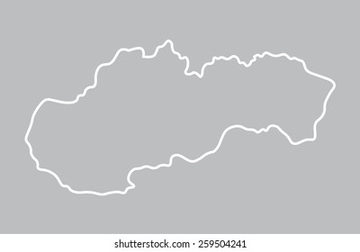 abstract map od Slovakia