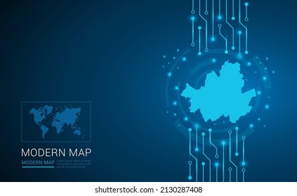Mapa abstracto del vector del diagrama de la placa de circuitos de fondo del procesador de chips de la tecnología de Seúl.