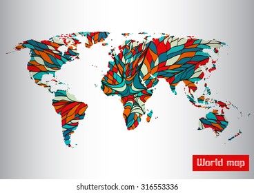 Abstract map pattern background. Vector illustration. EPS