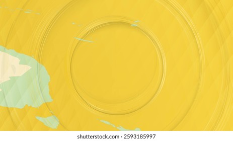 Abstract Map of Samoa and Surrounding Regions with Circular Patterns. Vibrant Abstract Map.