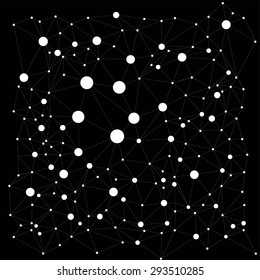 Abstract map of the starry sky.