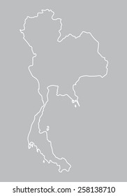 abstract map of Thailand 