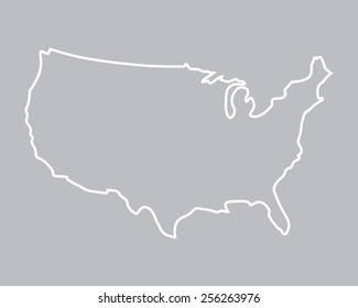 abstract map of United States