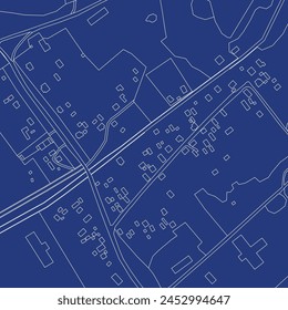 Abstract map. Urban city top view. Vector blueprint.