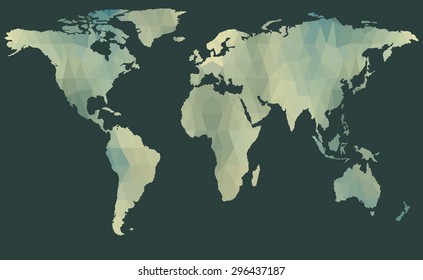 abstract map vector polygon style. Elements of this image furnished by NASA