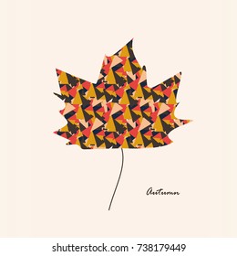 Abstract maple leaf