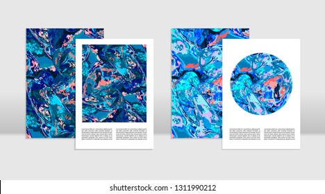 The abstract marble background. It can be used for posters, cards, flyers, brochures, magazines and any kind of cover. EPS 10