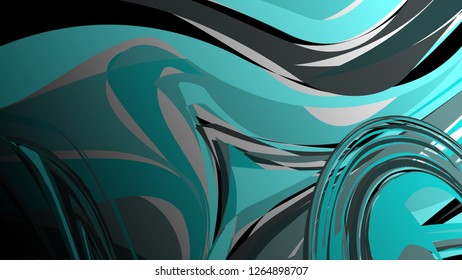 Abstract marble background. Colorful paint fluid waves - Vector