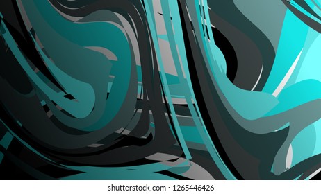 Abstract marble background. Colorful paint fluid waves - Vector
