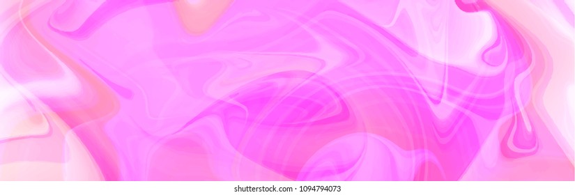 Abstract marble background. Pink paint fluid wawes. Vector illustration