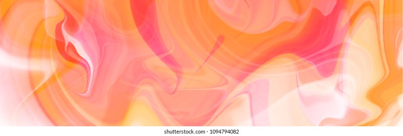 Abstract marble background. Pink paint fluid wawes. Vector illustration